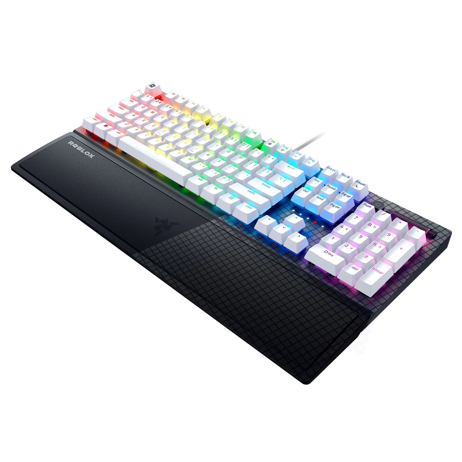 Level up your gaming with the Blackwidow V3 Wired Mechanical Keyboard! 🌟✨ Chroma RGB, comfy wrist rest, and perfect for Roblox! 🎮🖥️ #GamingGear #BlackwidowV3