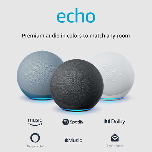 Enhanced Audio Speaker, Fully Networked with Smart Home Integration, and Alexa - Charcoal