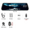 Mirror Camera for Car Touch Screen Video Recorder Rearview Mirror Dash Cam Front and Rear Camera Mirror DVR Black Box