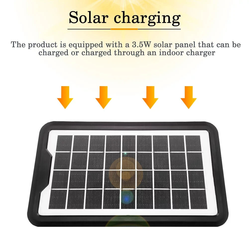 Camping Portable Solar Power Station Rechargeable Power Bank with Flashlight