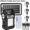 Camping Portable Solar Power Station Rechargeable Power Bank with Flashlight