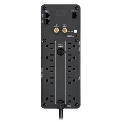 Uninterruptible Power Supply - Back-Ups Pro 1500VA Battery Backup/Surge Protector with 6 Battery Backup Outlets, 4 Surge Protect Outlets & 2 USB Ports