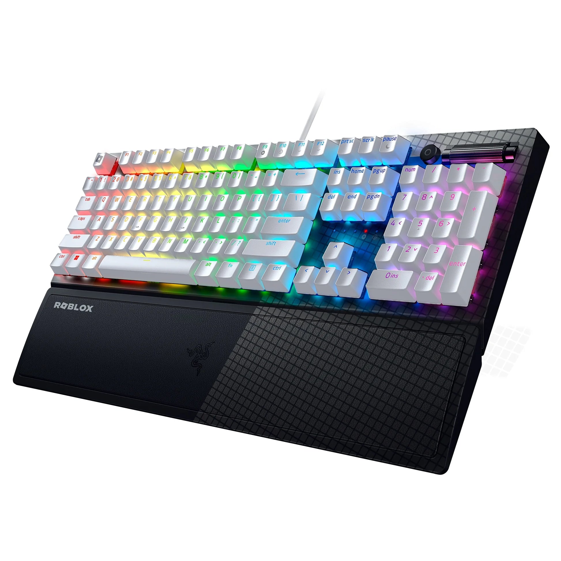 Level up your gaming with the Blackwidow V3 Wired Mechanical Keyboard! 🌟✨ Chroma RGB, comfy wrist rest, and perfect for Roblox! 🎮🖥️ #GamingGear #BlackwidowV3