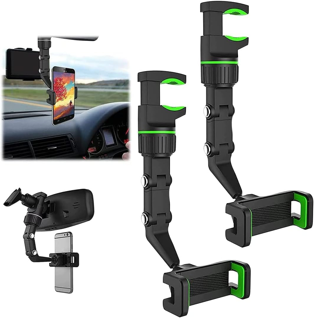 Upgrade Your Drive with This 360° Rotating Rearview Mirror Phone Holder! Perfect for GPS & Hands-Free Calls! 🚗📱 #CarEssentials #DriveSmart